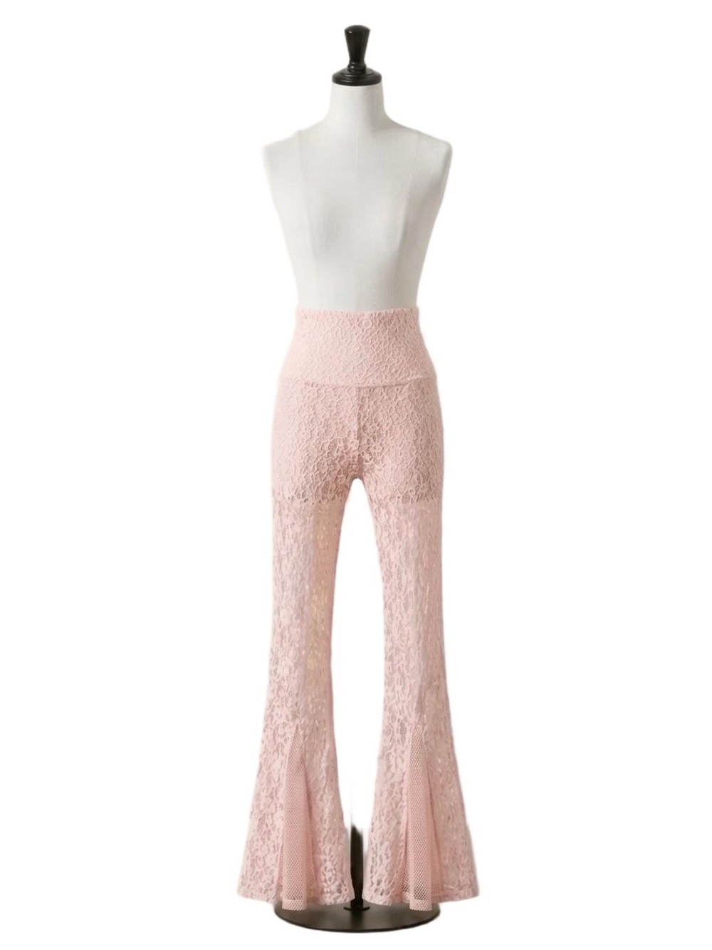 Free People We Are HAH “All Tied Up” Blush Lace Convertible Lace Pants/Jumpsuit